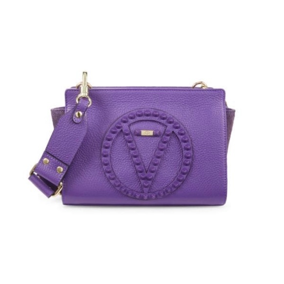 Valentino By Mario Valentino Handbags - NWT VALENTINO BY MARIO VALENTINO
Kiki purple Studded Leather Crossbody 💜